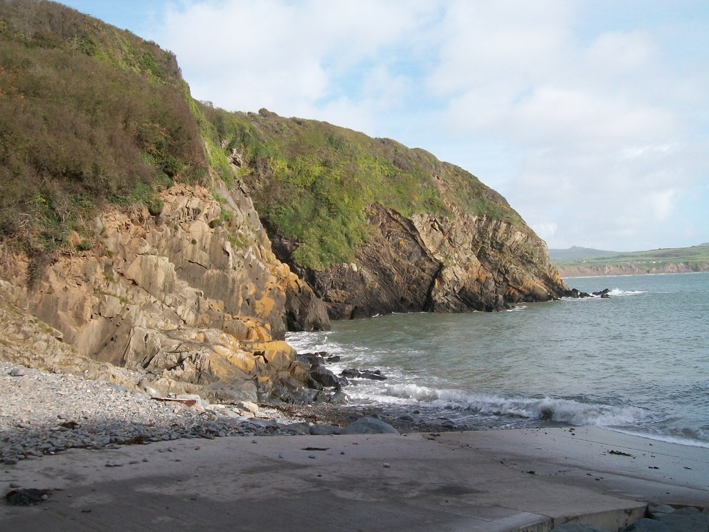 Cliffs on the north side of Porth Meudwy... © Eric Jones cc-by-sa/2.0 ...