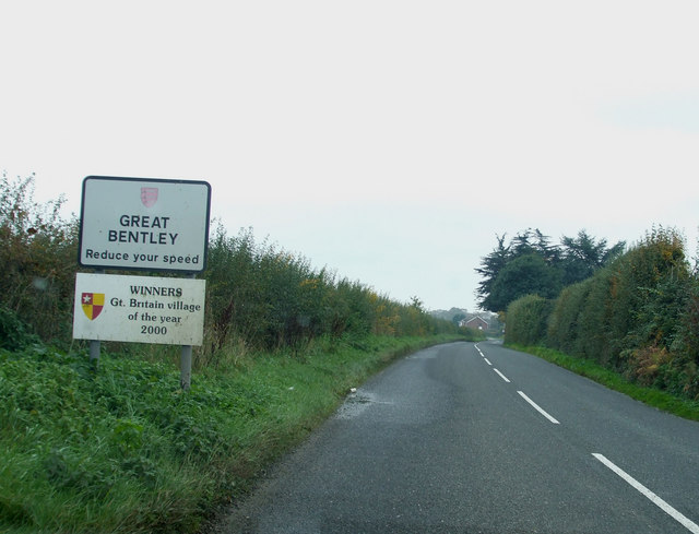 Welcome To Great Bentley © Terry Joyce Geograph Britain And Ireland 