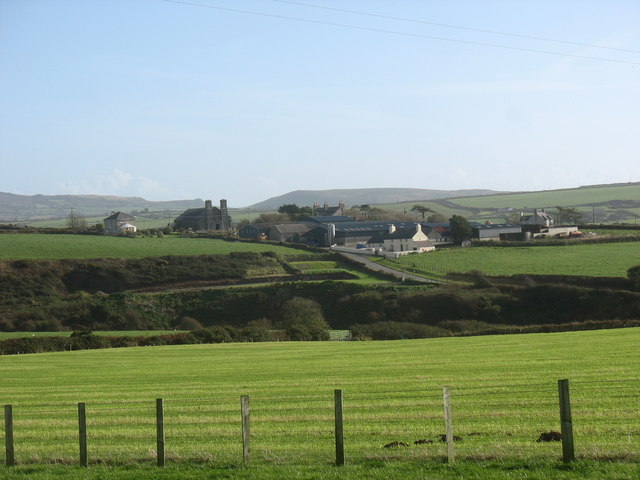 Fferm Bodernabwy and Eglwys Newydd from... © Eric Jones cc-by-sa/2.0 ...