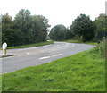 B4228 curves away from A48, near Tutshill