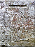 SU1230 : Bench Mark, St Andrew's Church, Bemerton by Maigheach-gheal