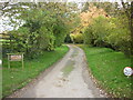 The way to Cawkald Farmhouse