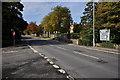 The B3233 at the junction with Old School Lane, Fremington