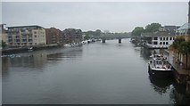 TQ1769 : River Thames from Kingston Bridge by N Chadwick