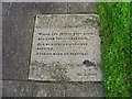 Inscribed plaque, Castlederg