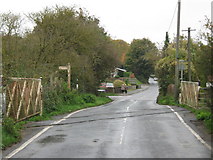 TR2648 : Level Crossing on Eythorne Road by David Anstiss