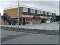 Side view of Fallowfield Drive shops, Newport