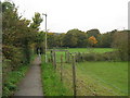 Footpath towards Shepherdswell Recreation Ground