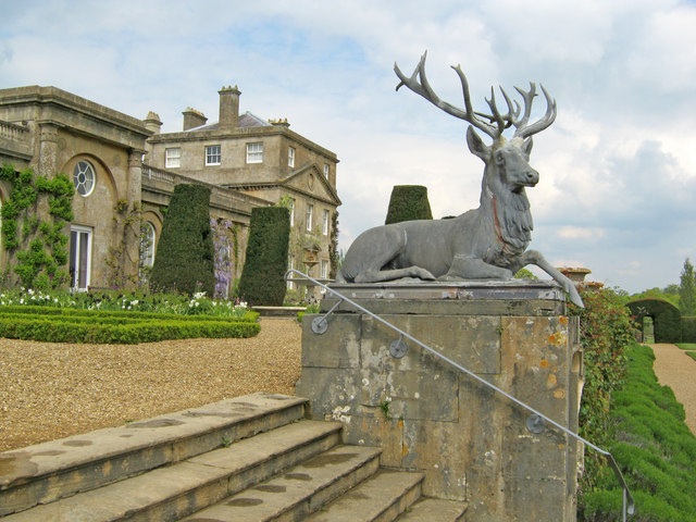 Ornamental stag in the gardens