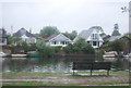 Riverside houses, Thames Ditton Island