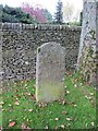 Milestone on the Evesham road