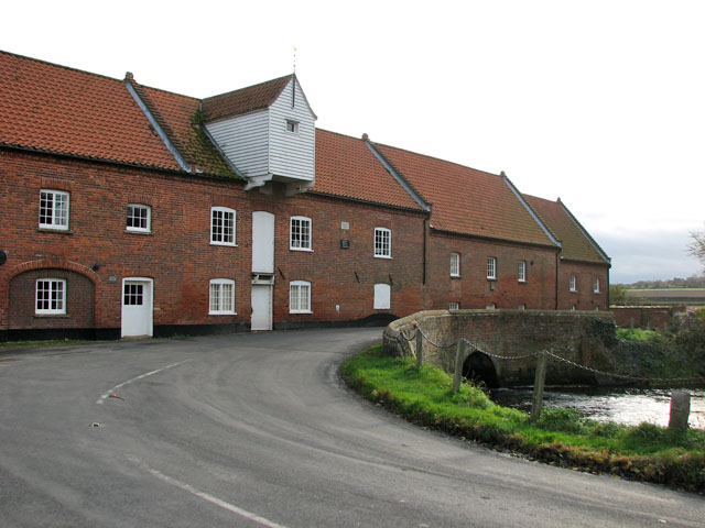 Burnham Overy lower mill viewed from the north