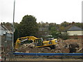 Demolition site beside the Brook