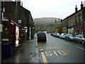 Looking up Peel Street towards Manchester Road, Marsden