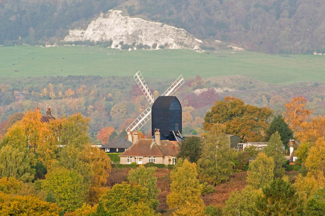 Reigate Heath Windmill in Autumn