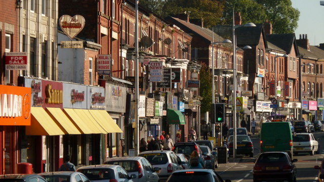 Wilmslow Road in Rusholme, Manchester © Stephen Taylor :: Geograph