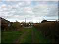 Entering Burn on a public footpath