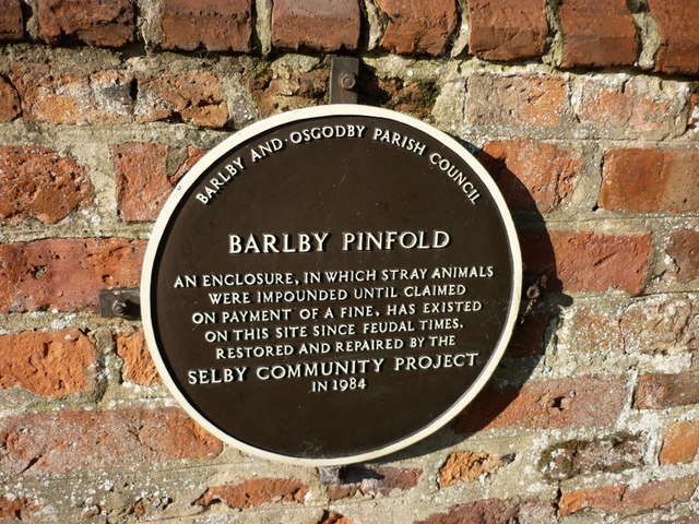 The Barlby Pinfold on York Road, Barlby