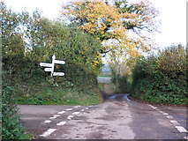 ST1135 : Crossroads, near Lower Vexford by Roger Cornfoot