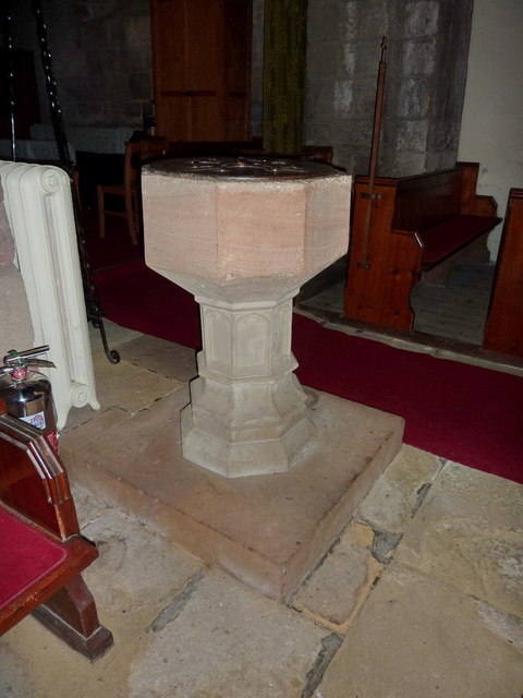 The Parish Church of St Peter and St Paul, Longhoughton, Font