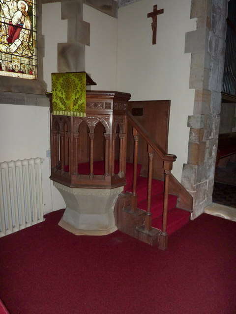 The Parish Church of St Peter and St Paul, Longhoughton, Pulpit