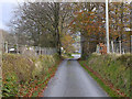 The road from Bontnewydd reaching Bronant