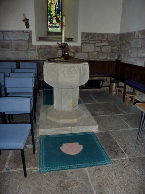 St Mary's Church, Lesbury, Font