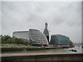 View of the City Hall and the Shard from Tower Bridge