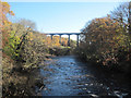 River Dee downstream looking towards Pontcysyllte aqueduct