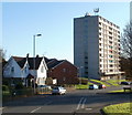 Hillview multi-storey block viewed from the north, Gaer, Newport