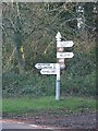 Signpost south of Langford Budville