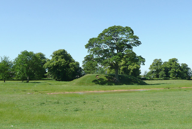 The motte and bailey at Shackerstone,... © Roger D Kidd cc-by-sa/2.0 ...