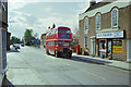 Orsett post office and RT bus, 1990