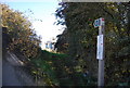 Footpath sign near Ridham Dock