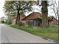 Heywood Road past barns at Dairy Farm