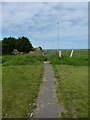 Footpath leading off Eyemouth Golf Course