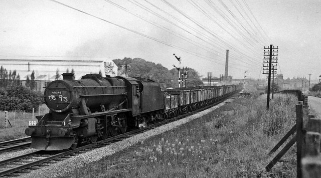 Up coal train near Bestwood Colliery... © Ben Brooksbank cc-by-sa/2.0 ...