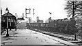 A Down empties from the Derby/Burton direction passes Trent Station South Box