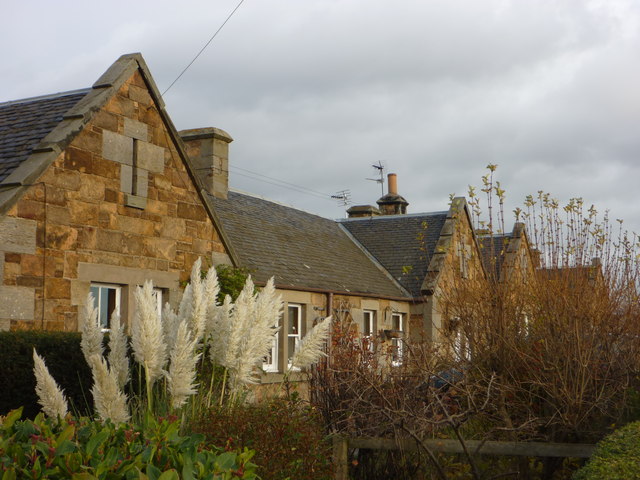 East Lothian Architecture : Cottages at Kingston Farm Crossroads near North Berwick