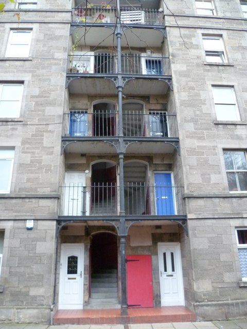Balconies in Brand Place, Abbeyhill