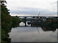 The river Weaver from Frodsham Bridge