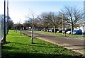 Car park and driveway at King Edward VII School