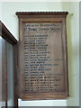 SD5399 : St Thomas' Church, Selside, List of Incumbents by Alexander P Kapp
