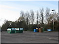 Recycling facilities in a supermarket carpark