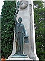 War Memorial outside Victoria Park (2) - statue, High Street