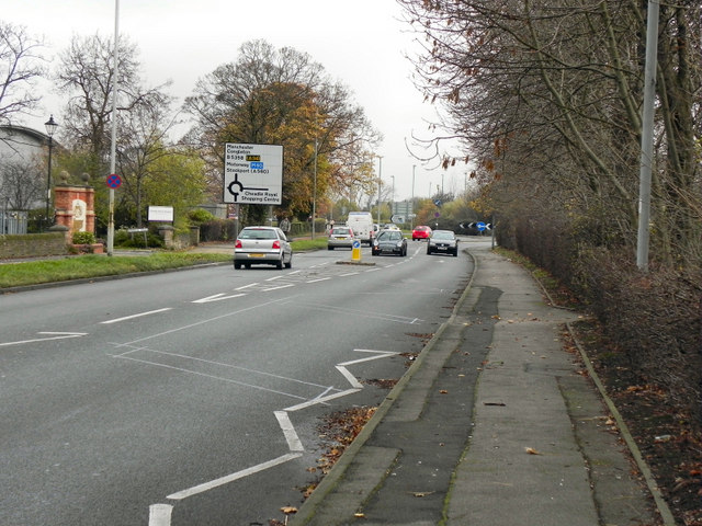 Wilmslow Road (B5358), Cheadle Royal © David Dixon cc-by-sa/2.0 ...