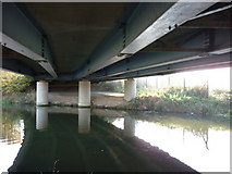 SE9907 : The underside of the A18 / B1206  road bridge by Ian S