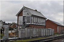 TF0645 : Sleaford East Signal Box by Ashley Dace