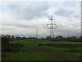 TQ5815 : Crossed wires near Coggers Farm by Dave Spicer