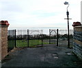 Gates at the far end of Penarth Head Lane, Penarth